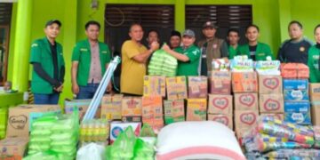 GP Ansor Bolmong Salurkan Bantuan Ratusan Karton Makanan Cepat Saji Dan Pangan Di Solimandungan