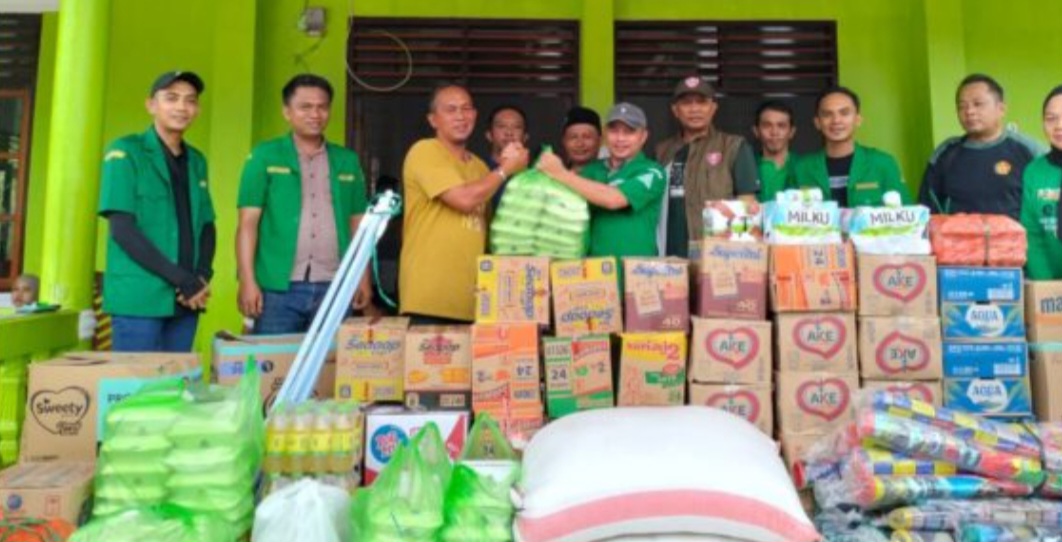 GP Ansor Bolmong Salurkan Bantuan Ratusan Karton Makanan Cepat Saji Dan Pangan Di Solimandungan