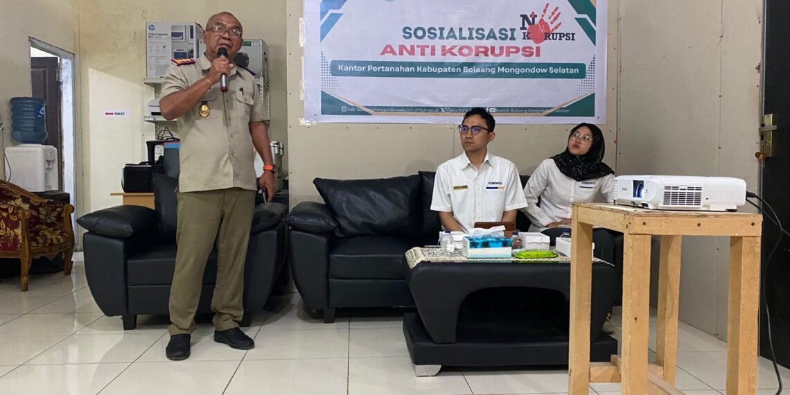 BPN Bolsel Gelar Sosialisasi Anti Korupsi untuk Perkuat Integritas Pelayanan
