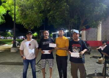 PLN ULP Molibagu Bersama PWI Bolsel dan Arah Kopi Gelar Lomba Domino Semarakkan HUT ke-18 Bolsel