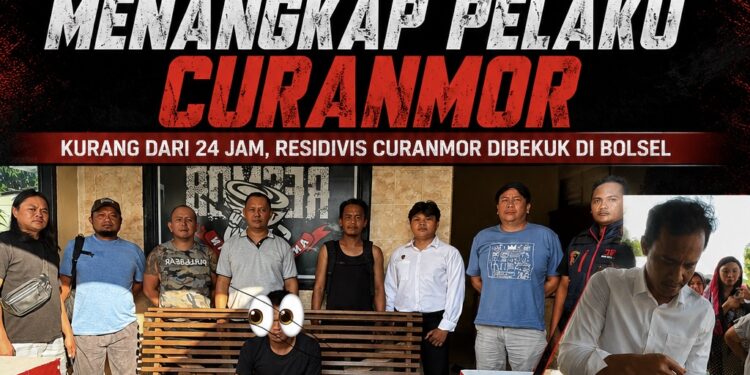 Kurang dari 24 Jam, URC Resmob Angin Selatan Ringkus Residivis Curanmor