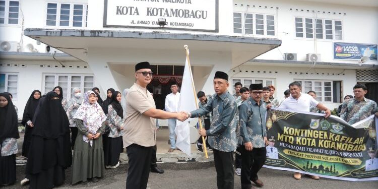 Sekda Kotamobagu Lepas Kafilah MTQ Sulut 2026
