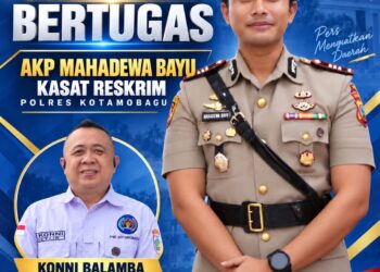 Konni Balamba Sambut Kasatreskrim Baru, PWI Kotamobagu Siap Perkuat Sinergi