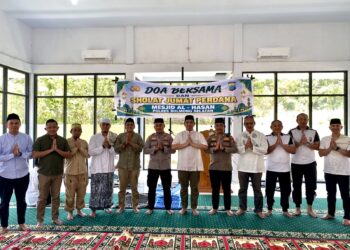Masjid Al-Hasan Resmi Digunakan, Kapolres Bolsel dan Mitra Hadiri Doa dan Salat Jumat Perdana