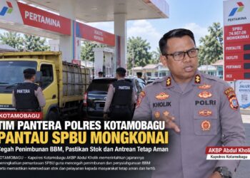Cegah Penimbunan BBM, Kapolres Kotamobagu Turunkan Tim Pantera Pantau SPBU