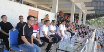 Dari Tribun Klabat, Wali Kota dan Wawali Beri Dukungan untuk Persikokot