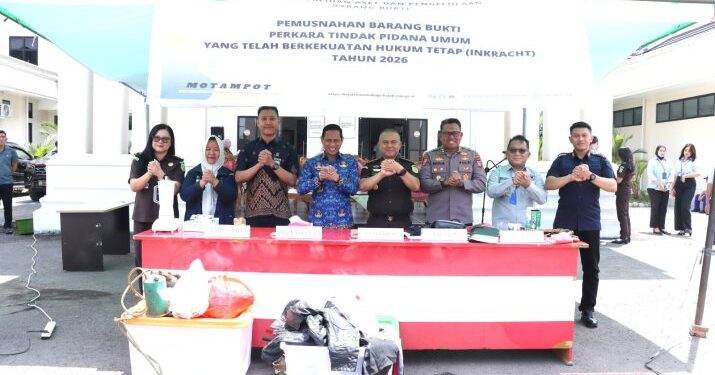 Kapolres Kotamobagu Hadiri Pemusnahan 6,7 Gram Sabu dan Obat Terlarang