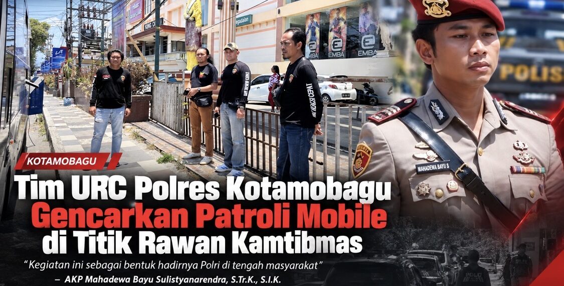 Patroli Mobile Digenjot, Kasat Reskrim AKP Mahadewa Pastikan Keamanan Kotamobagu