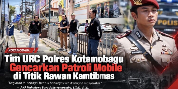 Patroli Mobile Digenjot, Kasat Reskrim AKP Mahadewa Pastikan Keamanan Kotamobagu