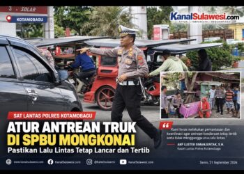 Antrean di SPBU Mongkonai Jadi Perhatian, Kasat Lantas Turun Langsung