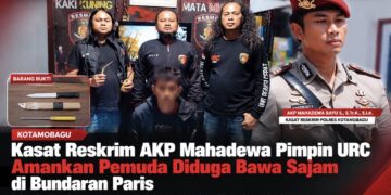 Kabur Saat Hendak Diperiksa, Pemuda Diduga Bawa Sajam Diamankan URC Polres Kotamobagu