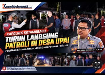 Pastikan Situasi Kondusif, Kapolres Kotamobagu Patroli di Upai