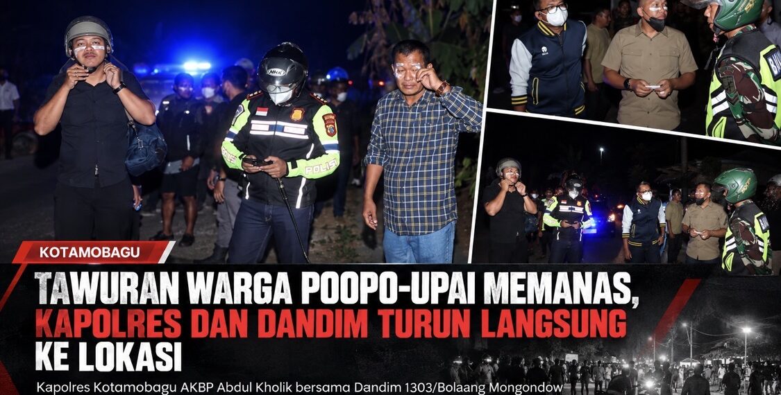 Tawuran Warga Poopo-Upai Memanas, Kapolres dan Dandim Turun Langsung ke Lokasi