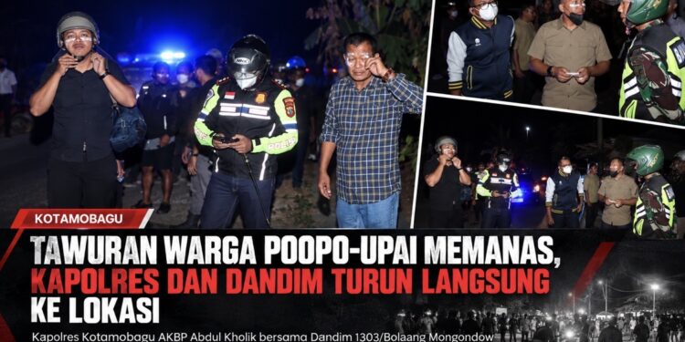 Tawuran Warga Poopo-Upai Memanas, Kapolres dan Dandim Turun Langsung ke Lokasi