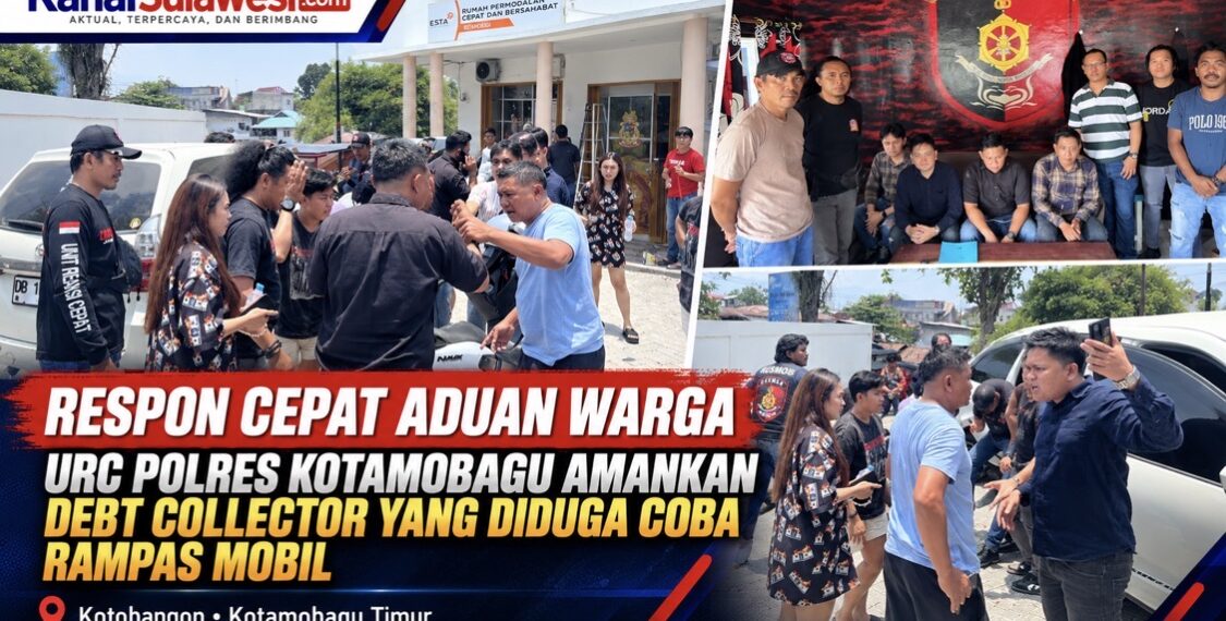 Respon Cepat URC Polres Kotamobagu Amankan Debt Collector yang Diduga Coba Rampas Mobil