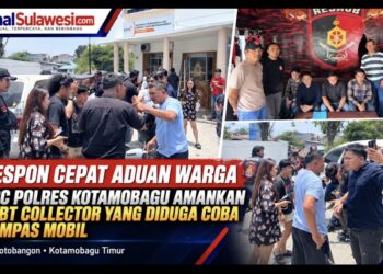 Respon Cepat URC Polres Kotamobagu Amankan Debt Collector yang Diduga Coba Rampas Mobil