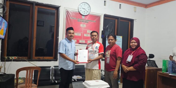 Aulia Rahman Ali Resmi Daftar Calon Sangadi Molibagu, Usung Slogan “MOLIBAGU BERAWAL”