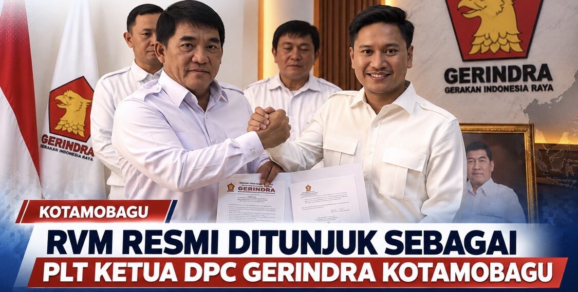 YSK Tunjuk Rendy Mangkat Pimpin Gerindra Kotamobagu, Konsolidasi Besar Dimulai