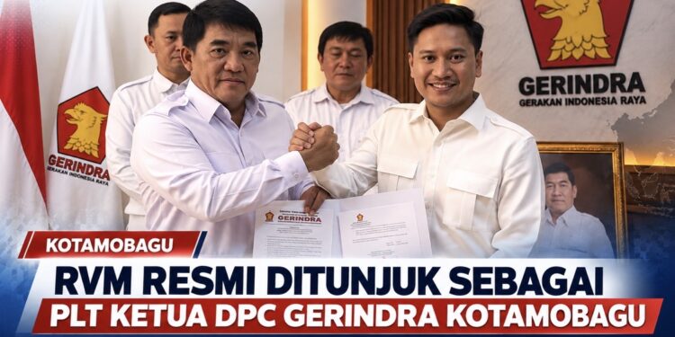 YSK Tunjuk Rendy Mangkat Pimpin Gerindra Kotamobagu, Konsolidasi Besar Dimulai