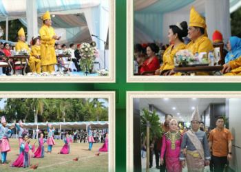 Wali Kota Weny Gaib Hadiri Upacara HUT ke-62 Provinsi Sulawesi Utara