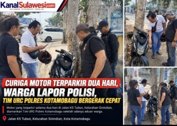 Curiga Motor Terparkir Dua Hari, Warga Lapor Polisi, Tim URC Polres Kotamobagu Bergerak Cepat