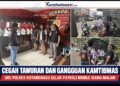 Cegah Tawuran dan Gangguan Kamtibmas, URC Polres Kotamobagu Gelar Patroli Mobile Siang-Malam