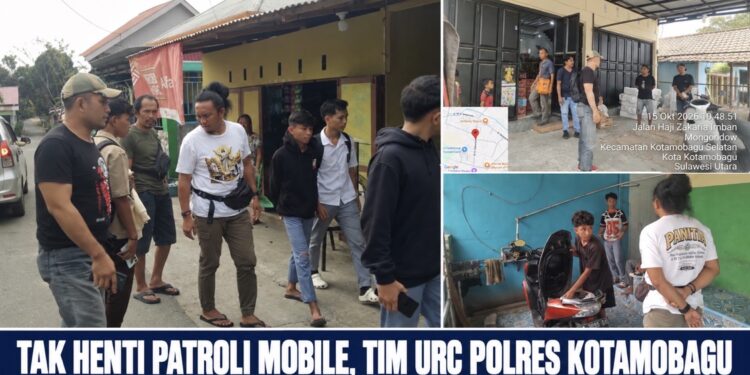 Tak Henti Patroli Mobile, Tim URC Polres Kotamobagu Cegah Tawuran Pelajar hingga Backup Kasus Curanmor