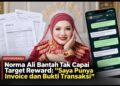 Norma Ali Bantah Tak Capai Target Reward: “Saya Punya Invoice dan Bukti Transaksi”