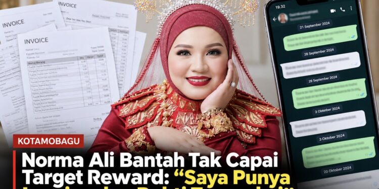 Norma Ali Bantah Tak Capai Target Reward: “Saya Punya Invoice dan Bukti Transaksi”