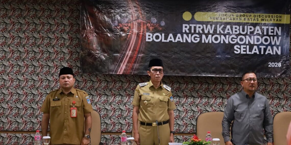 Bupati Bolsel Buka FGD Pembahasan Batas Wilayah untuk Penyusunan RTRW