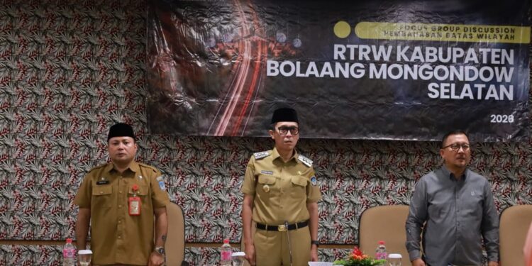 Bupati Bolsel Buka FGD Pembahasan Batas Wilayah untuk Penyusunan RTRW